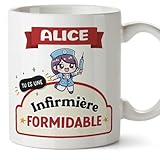 Mugffins Tasses Personnalisables pour INFIRMIRE femme - En Franais - Cadeau Personalis- Tu es formidable - Kawaii - 11 oz / 330 ml