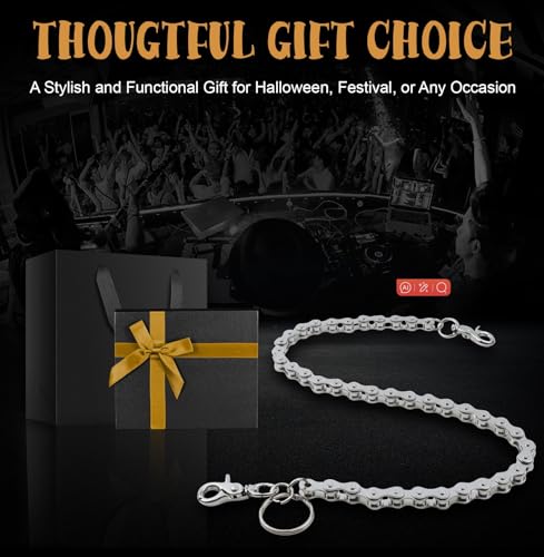 Image of Pants Chains Layer Metal Chain Waist Wallet Keychain Jeans Chains for Men Women Daily Wear