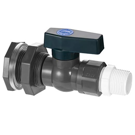 Mudder PVC Spigot Rain Barrel Faucet Kit 3/4 Inch PVC Rain Barrel Valve with Bulkhead Fitting and Hose Adapter, Rain Barrel Garden Spigot Kit for Aquariums Water Tanks Pools (Black with Dark Green)