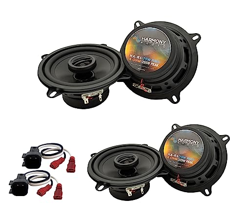 Harmony Audio R5 Compatible with Ford Taurus 2013-2019 Speaker Replacement Front and Rear Car Audio Kit Bundle with Harness