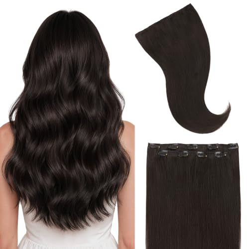 Image of GOO GOO Clip in Hair Extensions Real Human Hair Back Fill Extension 2Pcs