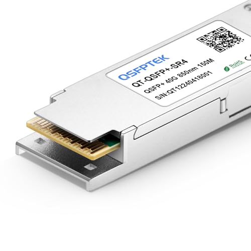 Image of QSFPTEK 40GBASE-SR4 QSFP+ 850nm 150M DDM MTP /MPO MMF Optical Transceiver Module Compatible QSFP-40G-SR4