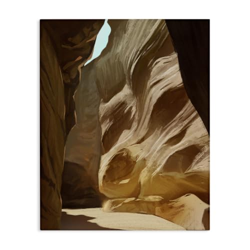 Stupell Industries Sandy Desert Cliffs Canyon, 16 x 20 Inch Canvas Wall Art