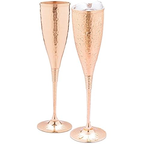 Mosscoff Copper Champagne Flutes Set of 2 Cover
