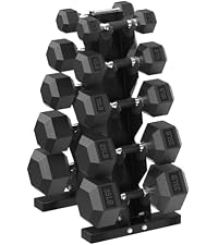 HANDBODE Hex Dumbbell Set with A-Frame Rack - product image