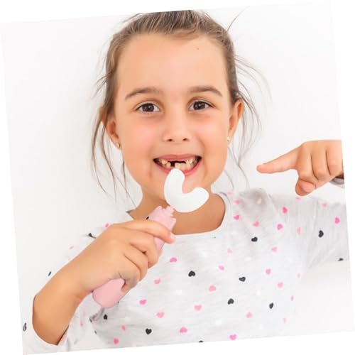 minkissy 1 Set Zahnbürste Kinderzahnbürste Vollautomatische Mundpflege U Förmige Elektrische Haushalts Rosa – Bild 7