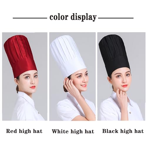 Hovoten HG02 White Chef Hat For Men Women Adults,Elastic Band Adjustable Cotton Chefs Hat Hibachi Chef Works Hats Chef Cap Cook Hat thumb #2