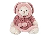 Ours en peluche douce Bukowski Ours en peluche Ellie 50 cm blanc/rose avec robe ours en peluche