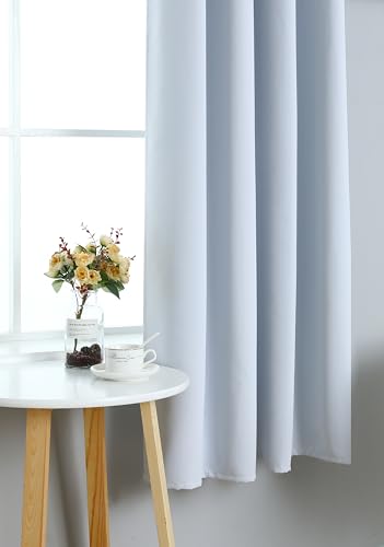 INLINAS Blackout Curtains for Bedroom, Thermal Insulated, Noise Reduction, Energy Saving Set of 2 Panels, Off White, 52W x 63L Inch - Image 5