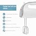 Imagen de Elite Gourmet EHM-003X Batidora de mano eléctrica ultrapotente de 5 velocidades para la cocina