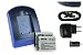 Produktbild 2 Akkus + Ladegerät (USB, KFZ, Netz) für BenQ DC... / Medion Life/Ordro/Sealife Reafmaster/Polaroid ... - Siehe Liste