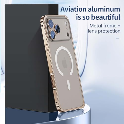 Coque iPhone 17 magnétique protection métal noir et dos transparent - 6