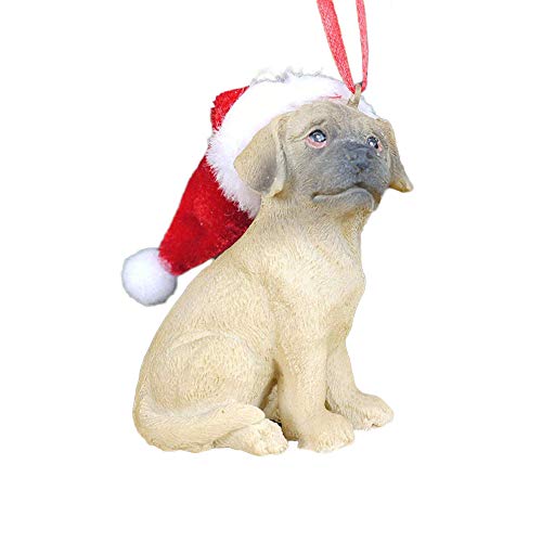 Puppy Dog With Hat Christmas Tree Hanging Bauble Xmas Pet Decoration Ornament