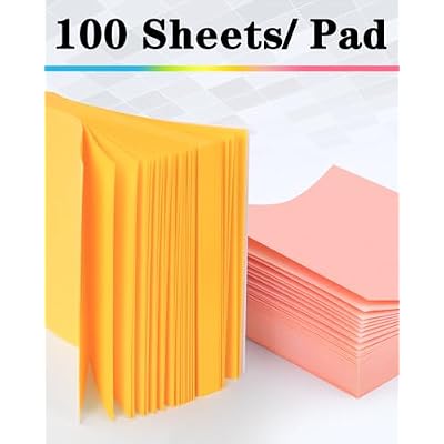 Sticky Notes 3x3 Inches, Self-Stick 48 Pads Bulk, 100 Sheets/Pad, 6 Bright Colors, Adhesive Notes for Home, School, Office, Use on Walls, Doors, Windows