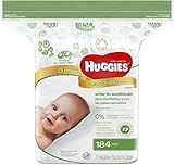 HUGGIES Natural Care Fragrance-Free Wipes 184 ea (Pack of 12)
