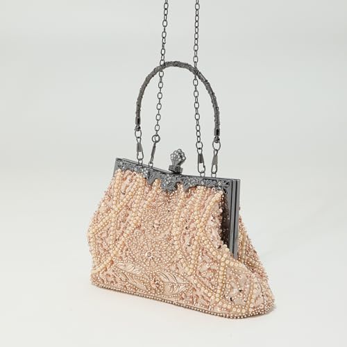 Sac de soirée avec perles de luxe pour mariage et grands cocktails chic