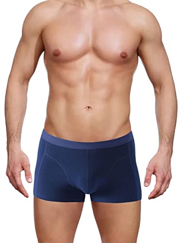 Yuinby Men's Underwear Boxer Briefs 3-Pack, Comfortable Men's Underwear Multicolor - Soft Cotton Underwear Stretchy Boxer Briefs (Small) #TOP2