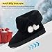Girls Winter Boots Warm Toddler Snow Boots Cozy Fuzzy Kids Ankle Boots Boys Outdoor Fashion Booties Shoes for Little Big Kid