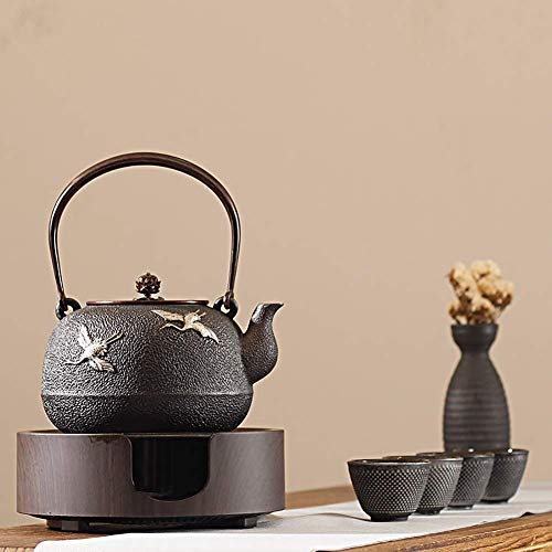 Con burbujas desmontables, tetera, tetera resistente al calor, máquina de té perfecta, set de té y tetera (tamaño: 1200… - Imagen 5