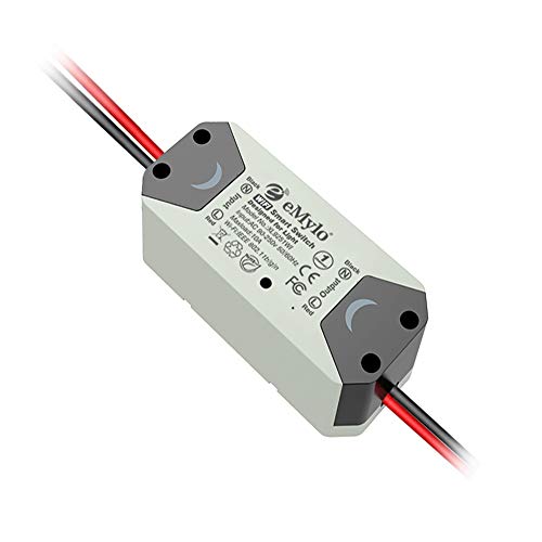 eMylo WiFi Lichtschalter Wireless Relais Fernbedienung Schalter Intelligenter Fernbedienungsschalter Smart Home Automation Timer Kompatibel mit Alexa Echo Google Home Iphone Android App 1 Pack Cover