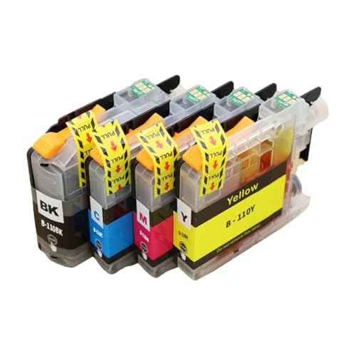 Cartouche LC110BK à encre noire haute densité pour imprimante DCP-J132N