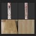 2 Unids Imitación Madera Grano Cepillo Rodillo Pincel Juegos De Herramientas De...