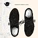 Casual Sneakers for Women Lace Detail – Elegant Ribbon Lace-Up Black Fashion Sneakers for Women Dressy with Leather Upper Memory Foam Insole and Slip On Trendy Casual Shoes