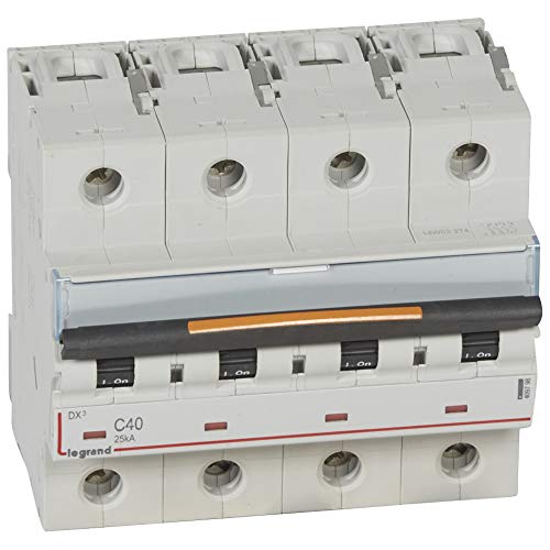 Disjoncteur DX³ 25kA - 4P 400V~ - 40A - courbe C - 6 modules