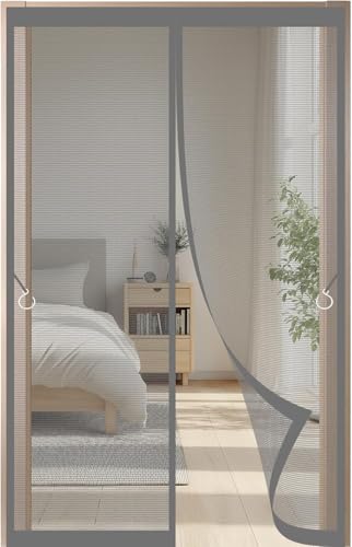 Rideaux magnétiques d'été pour protéger le balcon des insectes