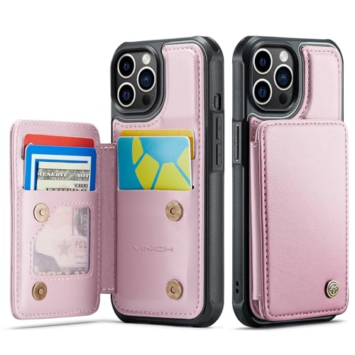 image for Vinich for iPhone 12 Pro Max Wallet Case with Card Holder, RFID Blocki