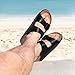 ODOLY Men's Cork Footbed Slide Sandal, Arch Support Summer Outdoor Sandals with Adjustable Buckle for Men, Black EU46 / US12
