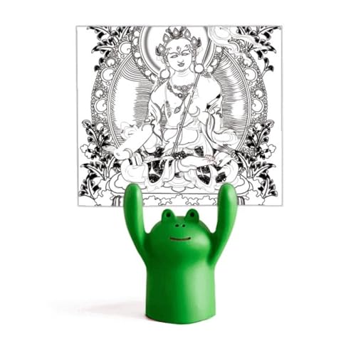 Culture Guanyin porte-mémo grenouille statuette bouddhiste et écriture chinoise