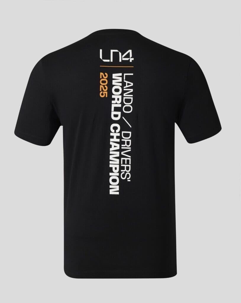 McLaren Castore F1 Lando Norris Championship Winner T-Shirt