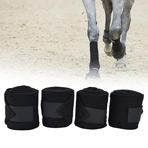 4 Unidades de Bandagens de Cavalo para Pernas Macias e Confortáveis ​​para Treinamento de Desempenho