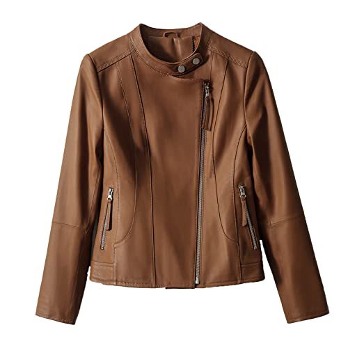 Veste de moto asymétrique coupe slim coupe-vent à col montant