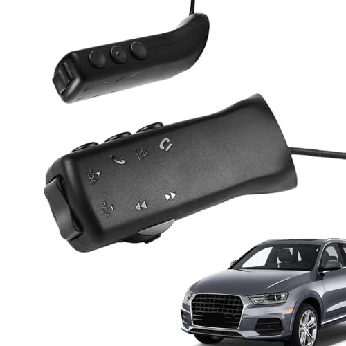 Generisch Control de Radio – Controlador de teléfono Ondulado para Coche, Bicicleta, Moto, Reproductor de DVD, GPS, de navegación con función de Aprendizaje Importante, Control B