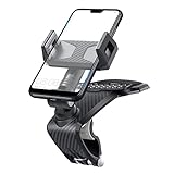 ROTACIÓN DE 360 ° E INCLINACIÓN DE 180 °: el soporte para teléfono con clip para automóvil no solo admite 360 ​​grados giratorios entre pantallas horizontales y verticales a su voluntad, sino que también puede tener una inclinación de 180 ° que le proporcionará el mejor ángulo de visión, para que pueda ver el pantalla del teléfono claramente y mantenga una conducción segura en lugar de limitarse por el ángulo de visión.