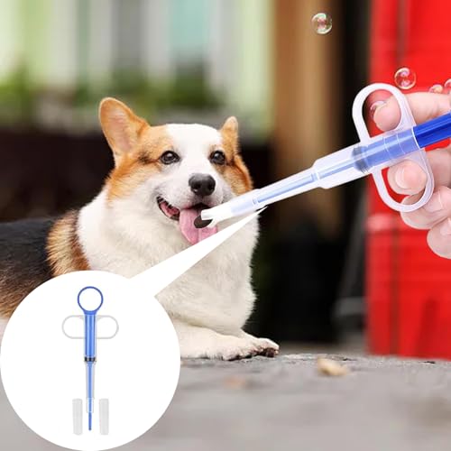 6 Stücke Tabletteneingeber Katze - Einfaches und Sicheres Verabreichen von Tabletten für Katzen und Kleine Haustiere, Tablet Feeder Krankenpflege Pusher Shooter Pills Feeder für Katzen kleine Hunde