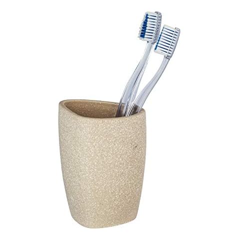 Wenko Vaso de dientes Pion beige cerámica Cover