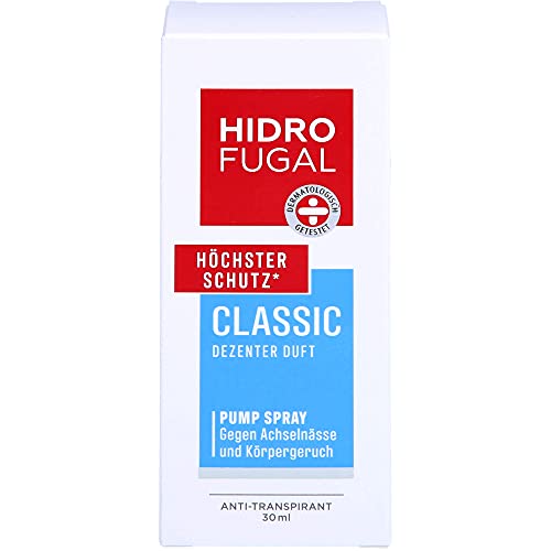 Hidrofugal Spray anti-transpirant Classic pour voyage - Protection maximale - 30 ml Cover