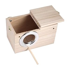 Vogelhuisje, 12x12x19.5 cm Houten vogelhuisje Huisdierbox voor broedhokken voor broedhokken Box voor broedhokjes Houten…