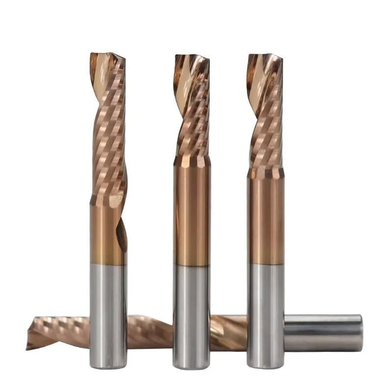 Fresa de aluminio CNC de un labio 4x12mm para corte de metal 6