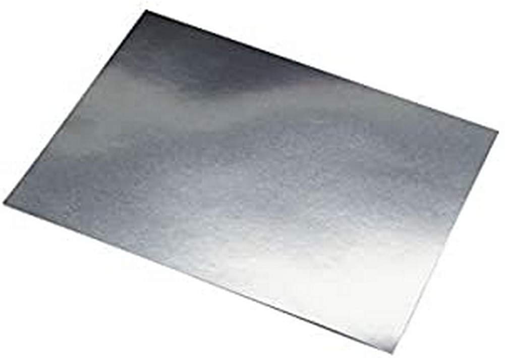 Sadipal Aluminium Cardboard Sheet 225Gm 10Sheets Silver Gloss,Ideal for parties, celebrations, costumes, gifts, decorations.