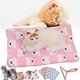DASHENRAN Cozy Calming Cat Blanket, Cozy Calming Cat Blankets for Indoor Cats, Cozy Cat Calming Blanket, Cozy Calming Cat Blanket for Anxiety and Stress (L,H)