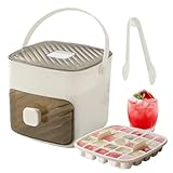 Fourniture idéale pour la glace : avec un design à double couche et deux grilles de glace à 24 grilles, ce bac à glaçons garantit une abondance de glaçons idéal pour diverses occasions