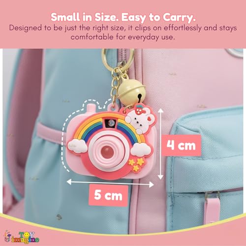 Image of Toy Imagine Cute Cartoon Projection Camera Keychain Return Gifts for Kids Boys & Girls(Pack of 6) Return Gifts for Birthday Party Birthday Return Gift for Kids Age 6-10 Mini 2-in-1 Projector Toy