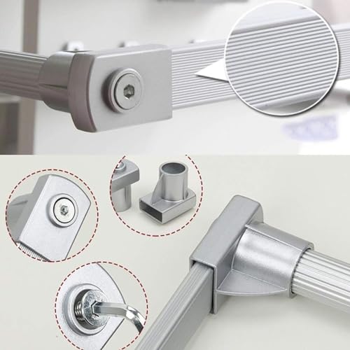 Tringle de placard rétractable robuste et extensible pour aménagement de dressing - 5