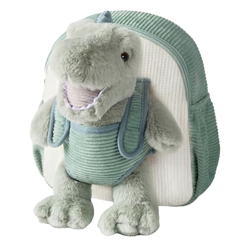 Moonkie Hug & Go Dinosaur Toddler Backpack – Soft Plush Bag with Take-Along Toy for Boys Aged 2–4 | Ideal for Daycare, Travel & Birthday Gifts