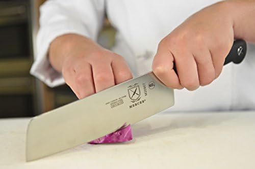 Mercer Culinary M20907 Genesis 7-Inch Nakiri Vegetable Knife,Black - Thumbnail 3