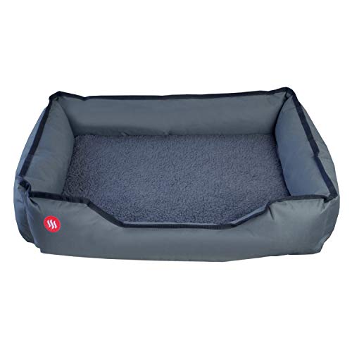 GPETB Heated Pet's Bed | Electric Pad for Dogs & Cats | Heating Element of Carbon Fibers, 2 Temperature Sensors, Safe Power Cord | Machine Washable, Grey, 80 x 60 cm - Image 4